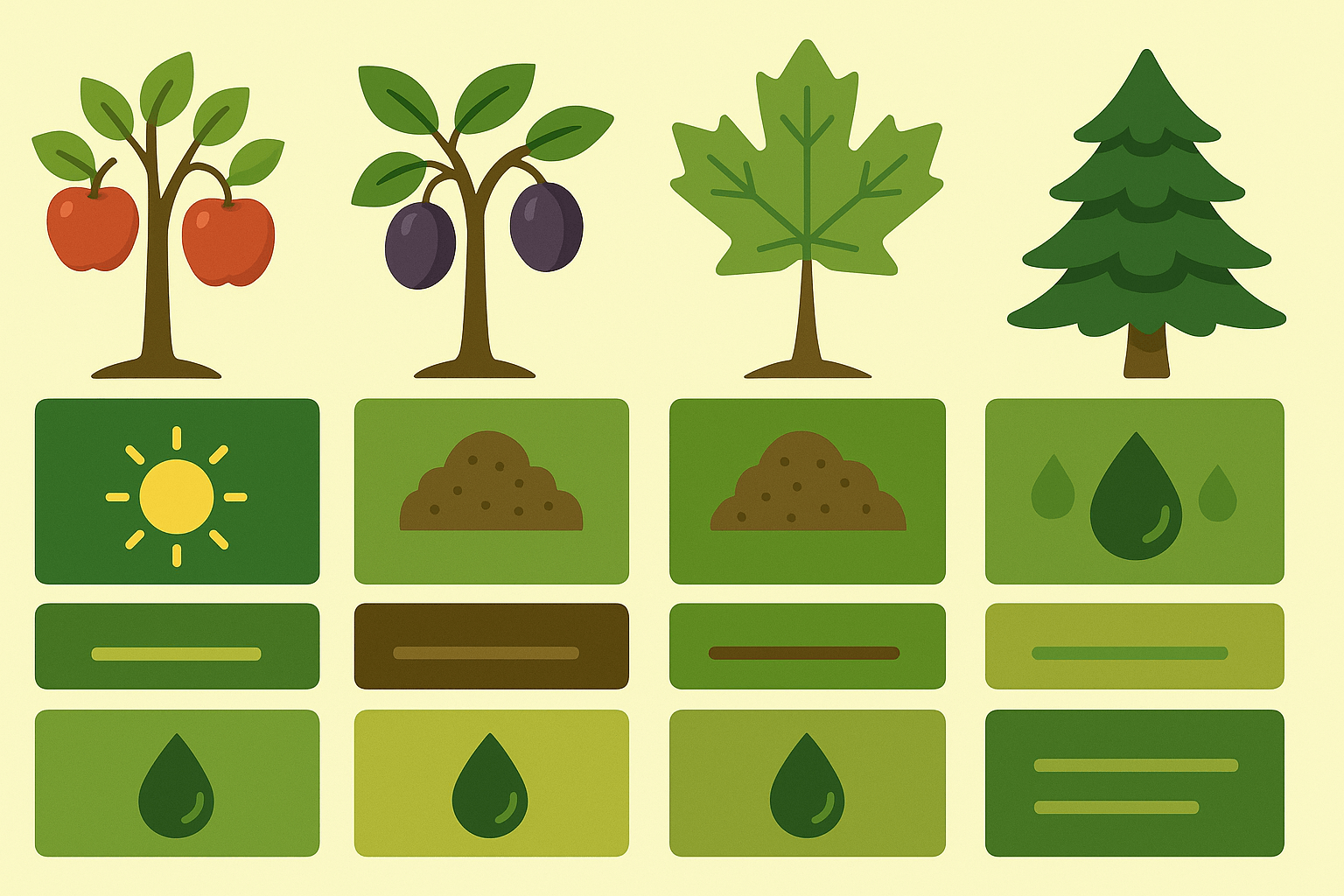 과실수와 조경수 묘목 종류별 비교 가이드