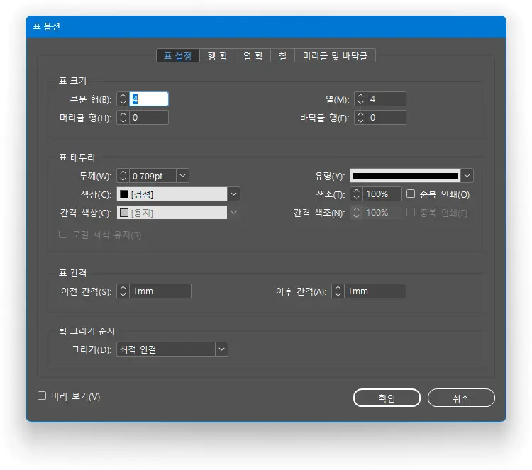 Create tables in InDesign