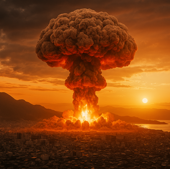 히로시마와 나가사키에 원자폭탄 투하 추정