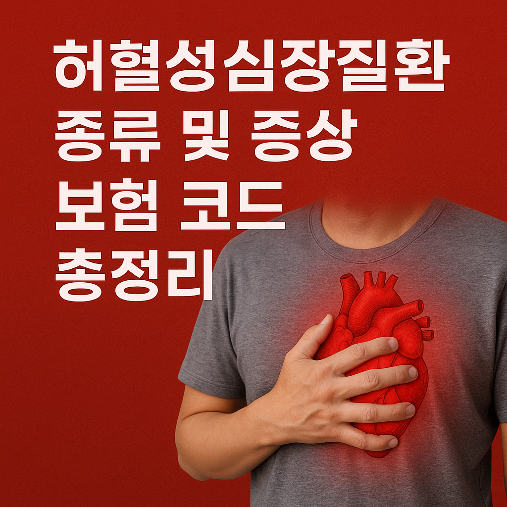 허혈성심장질환 종류 및 증상 보험 코드 총정리