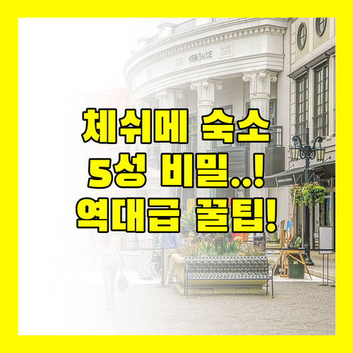 터키 체쉬메 숙소 고민 끝 5성급 럭..