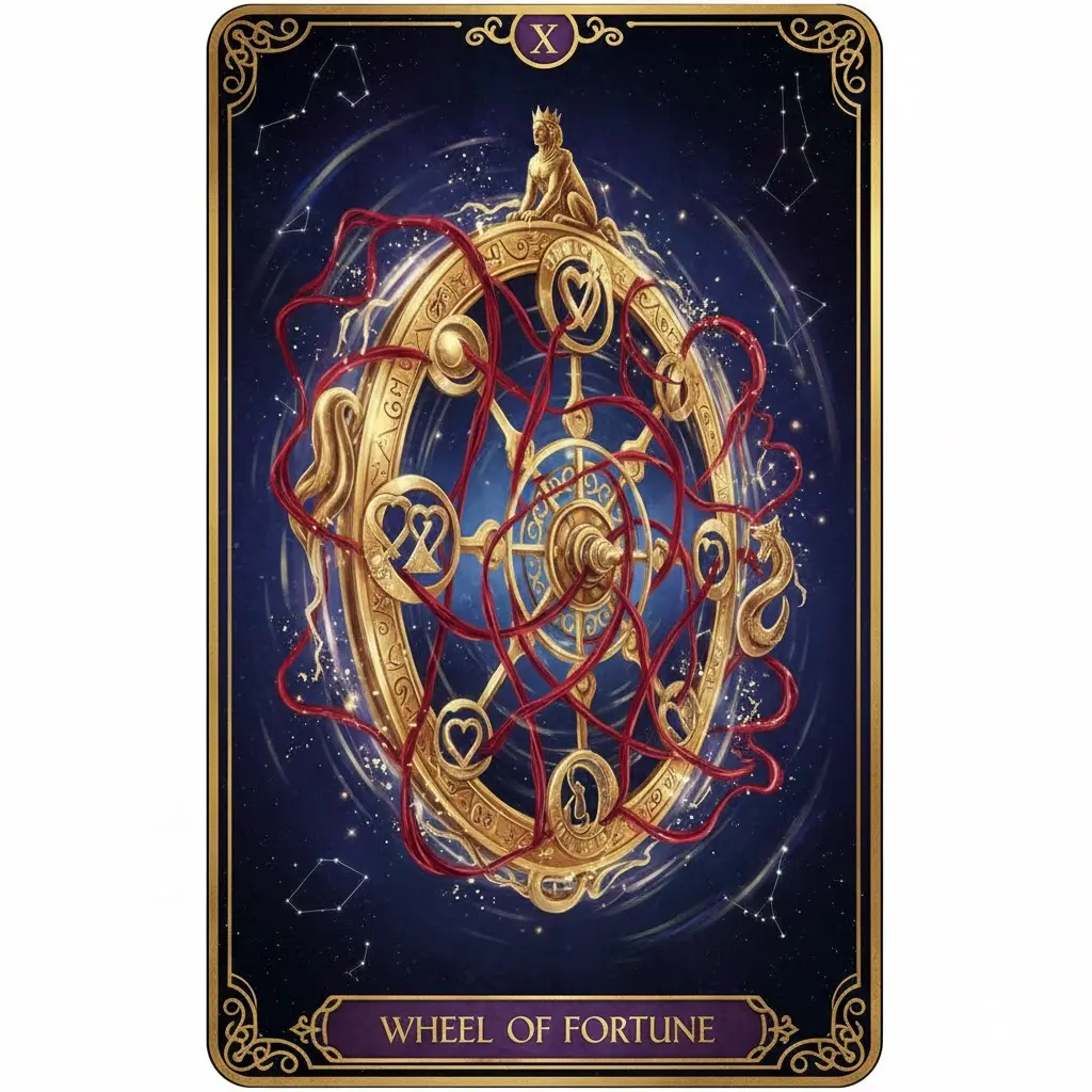 2026년 2월 운명적 만남 타로 3번 운명의수레바퀴 카드 새로운 인연