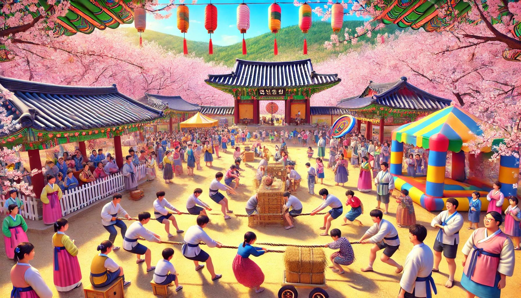 경주 벚꽃축제 운동회