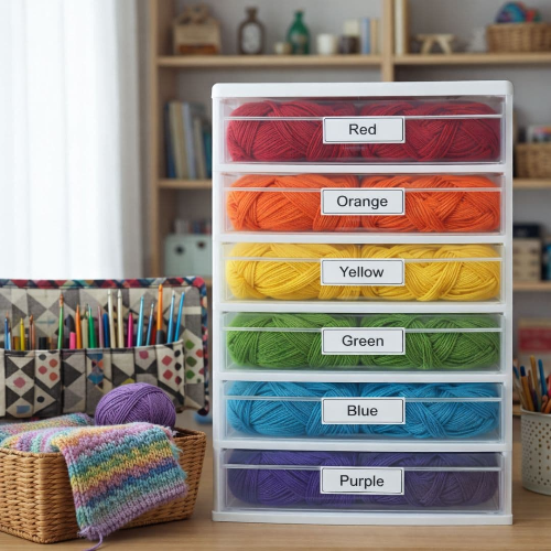 취미 용품 정리, 미술 도구와 뜨개질 실 깔끔 수납 아이디어