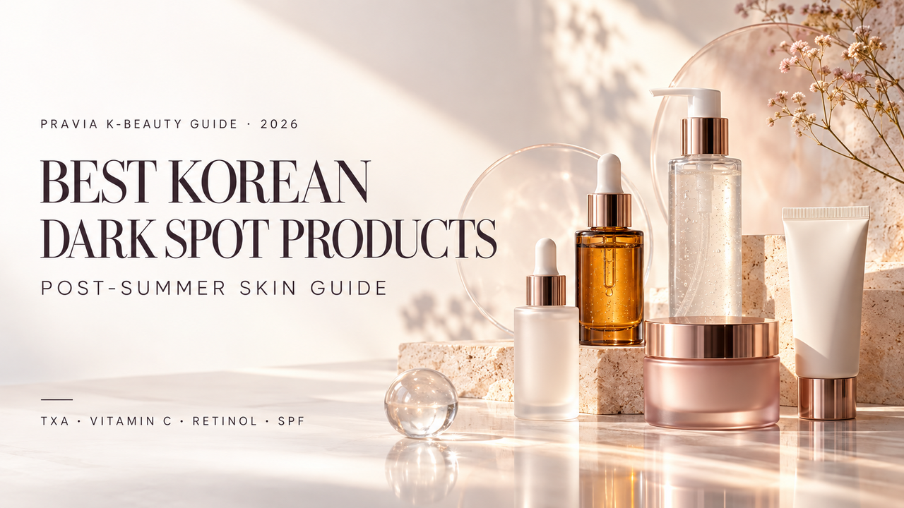 Best Korean dark spot products for post-summer skin with TXA vitamin C retinol and SPF in 2026