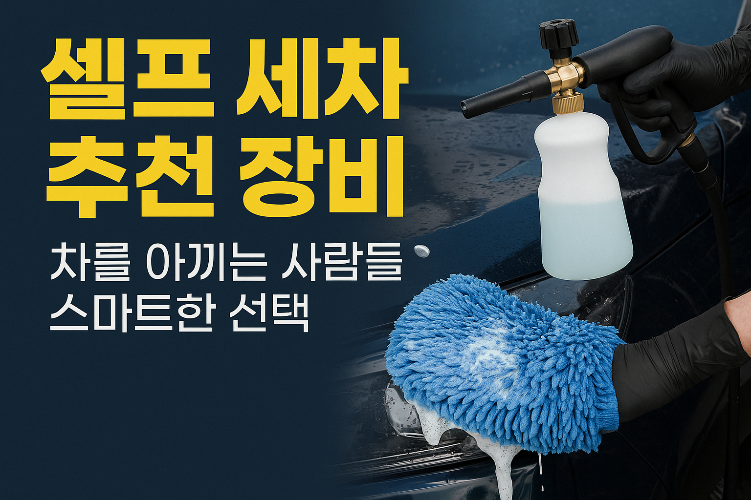 셀프 세차 용품