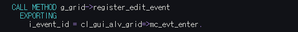 Enter -> Data changed