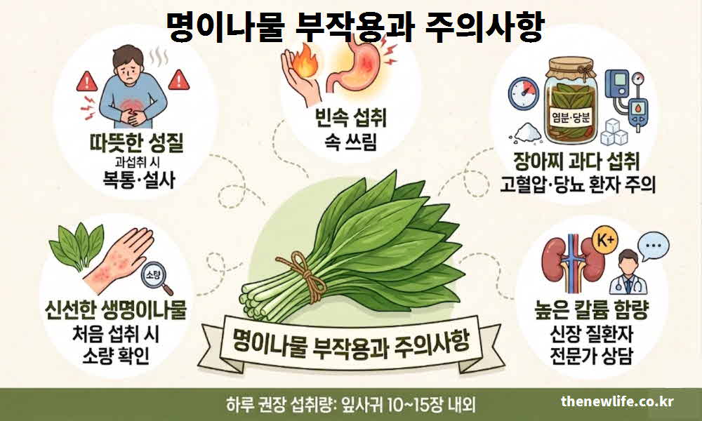 명이나물 효능 부작용
