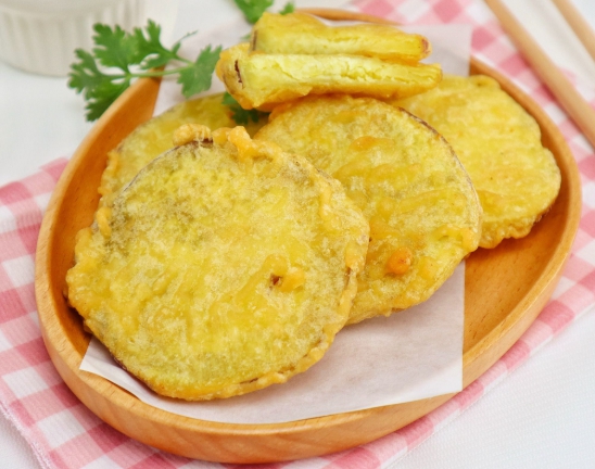 한국의 고구마 요리 고구마튀김