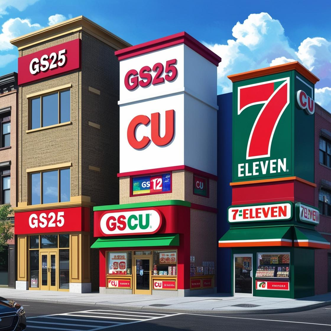 GS25 vs CU vs 세븐일레븐
