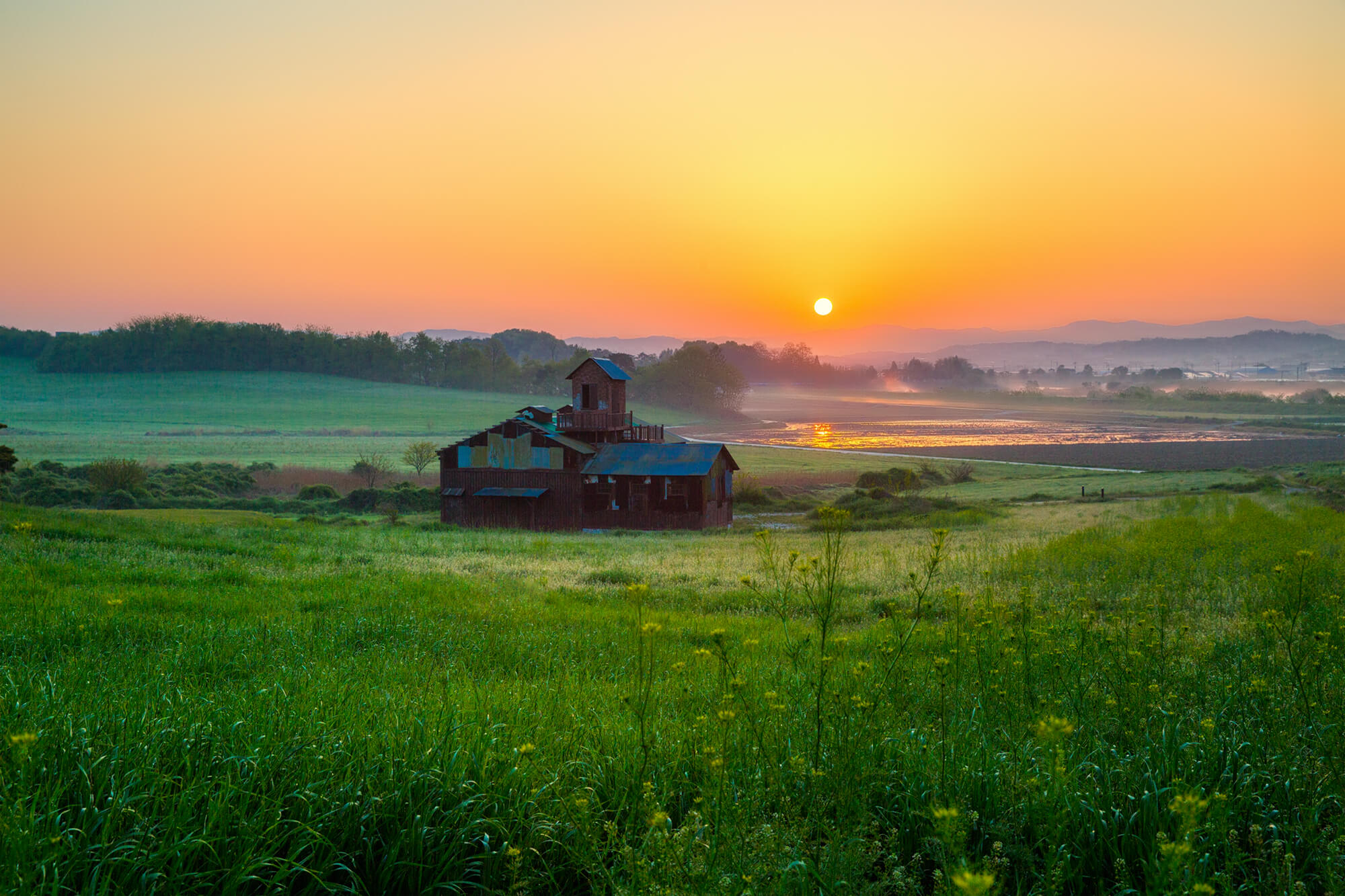 안성목장 일출2