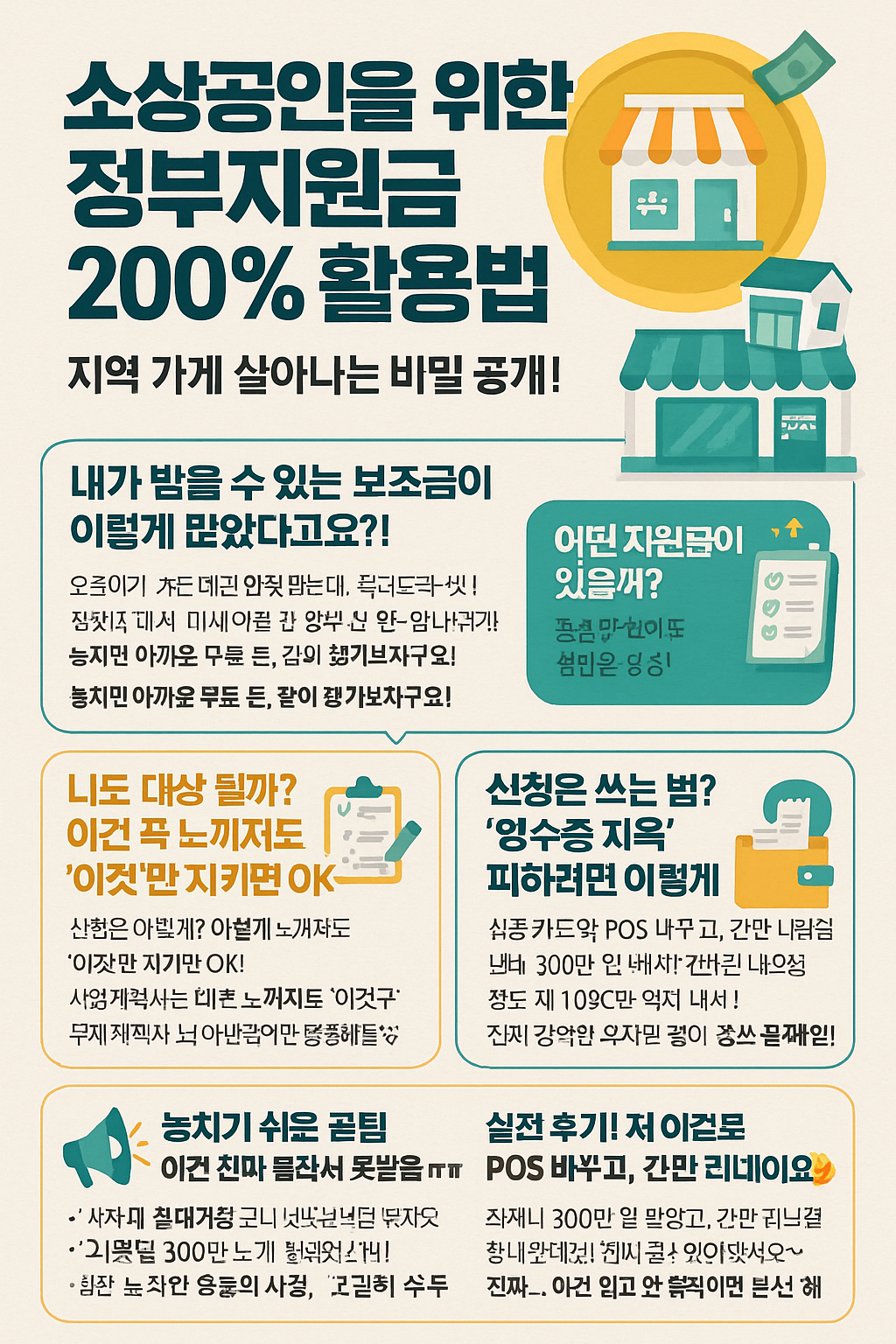 소상공인을 위한 정부지원금 200% 활용법 💸 지역 가게 살아나는 비밀 공개!
