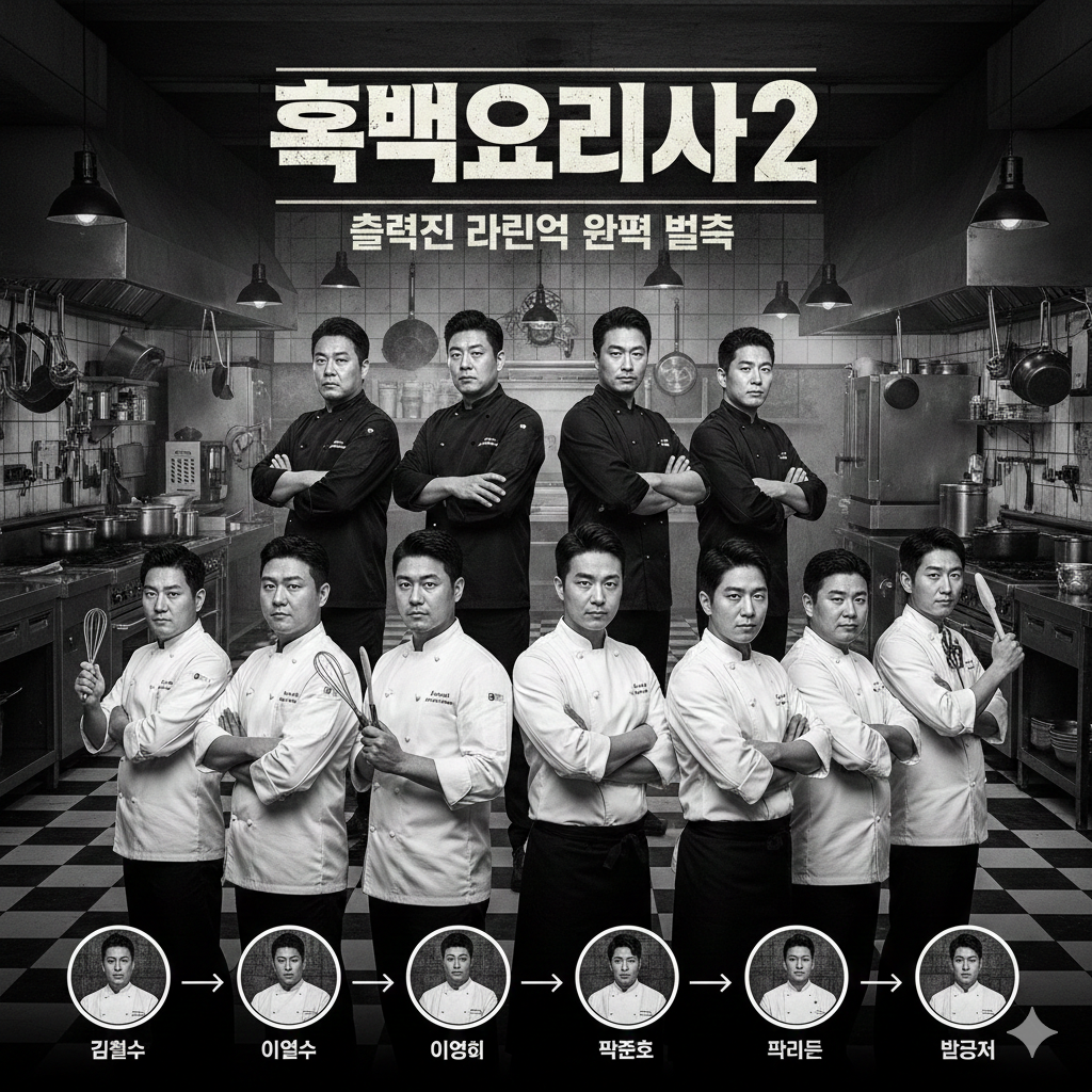 흑백요리사2 출연진 라인업