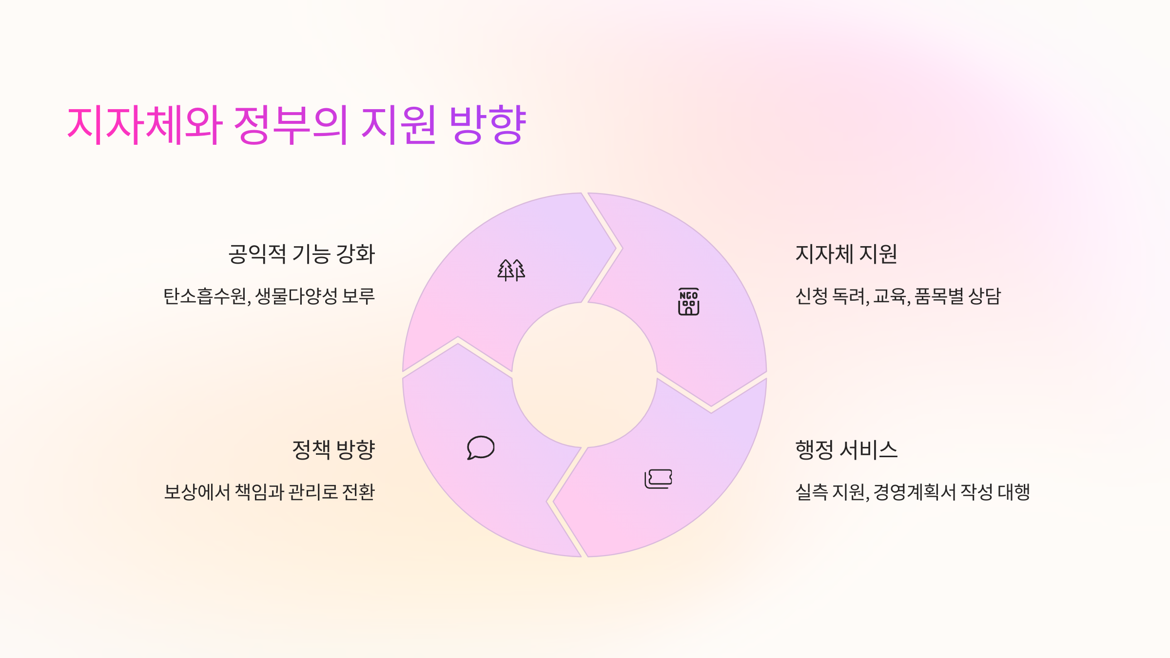 🏛️ 지자체와 정부의 지원 방향