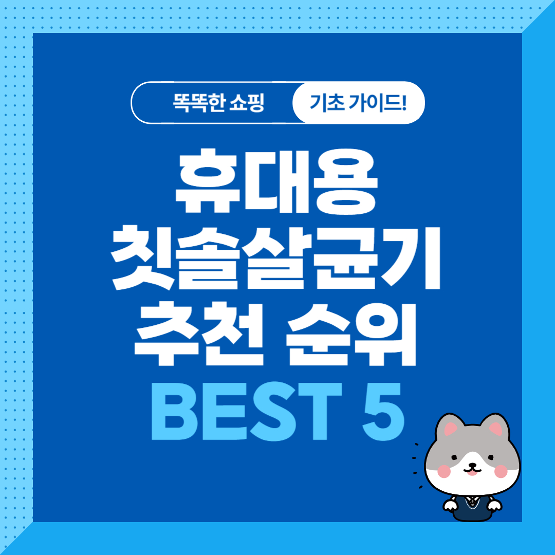 휴대용 칫솔살균기 추천 순위 BEST 5