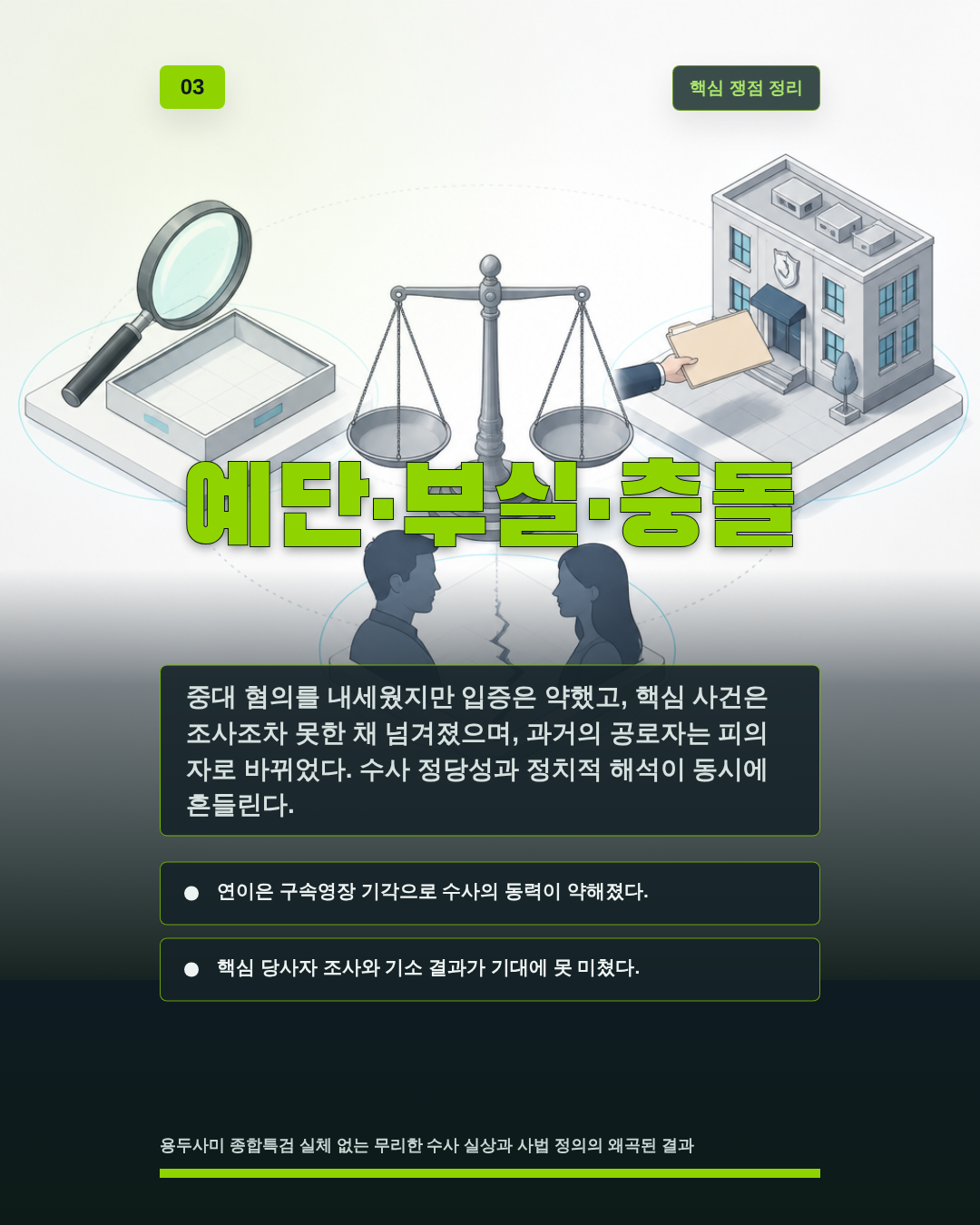 예단&middot;부실&middot;충돌