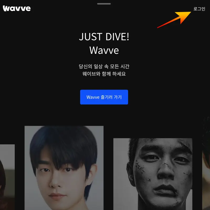 Wavve-로그인