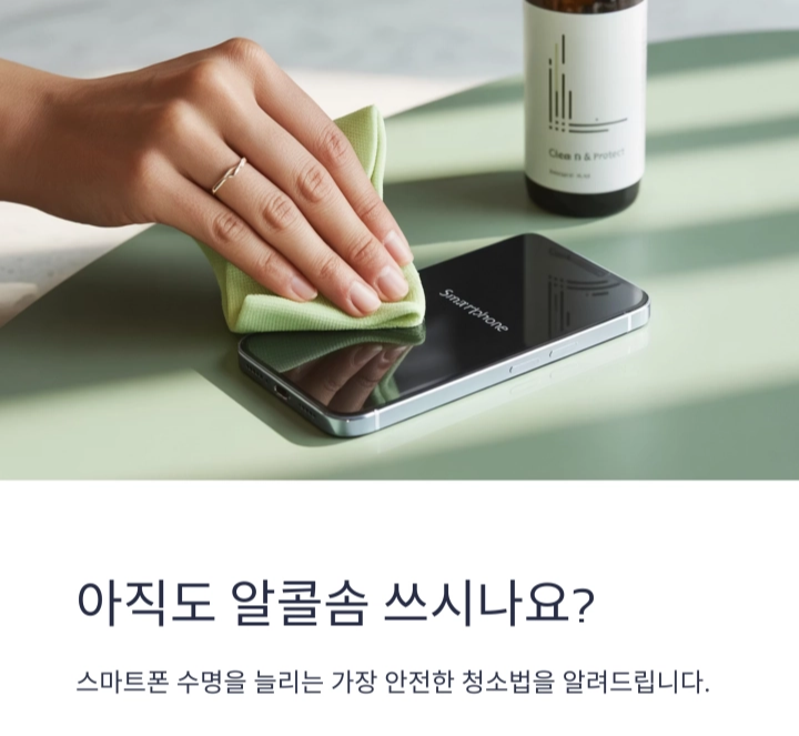 아직도 알콜솜 쓰시나요? 스마트폰 전용 클리너가 진짜 해답입니다