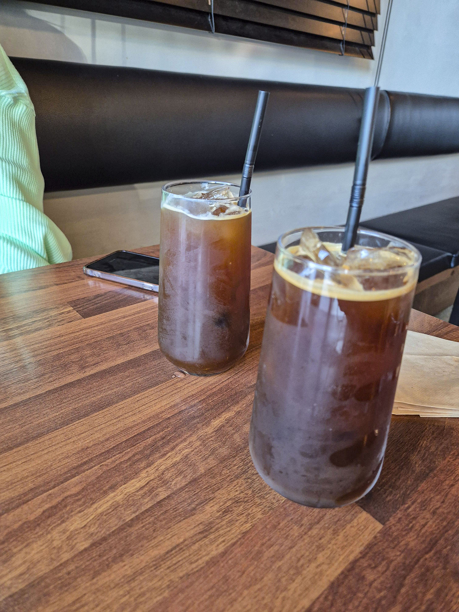 와동버거의 아이스아메리카노. 맛이 좋다.