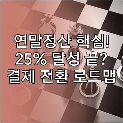 연말정산 카드 소득공제 3단계 25%..