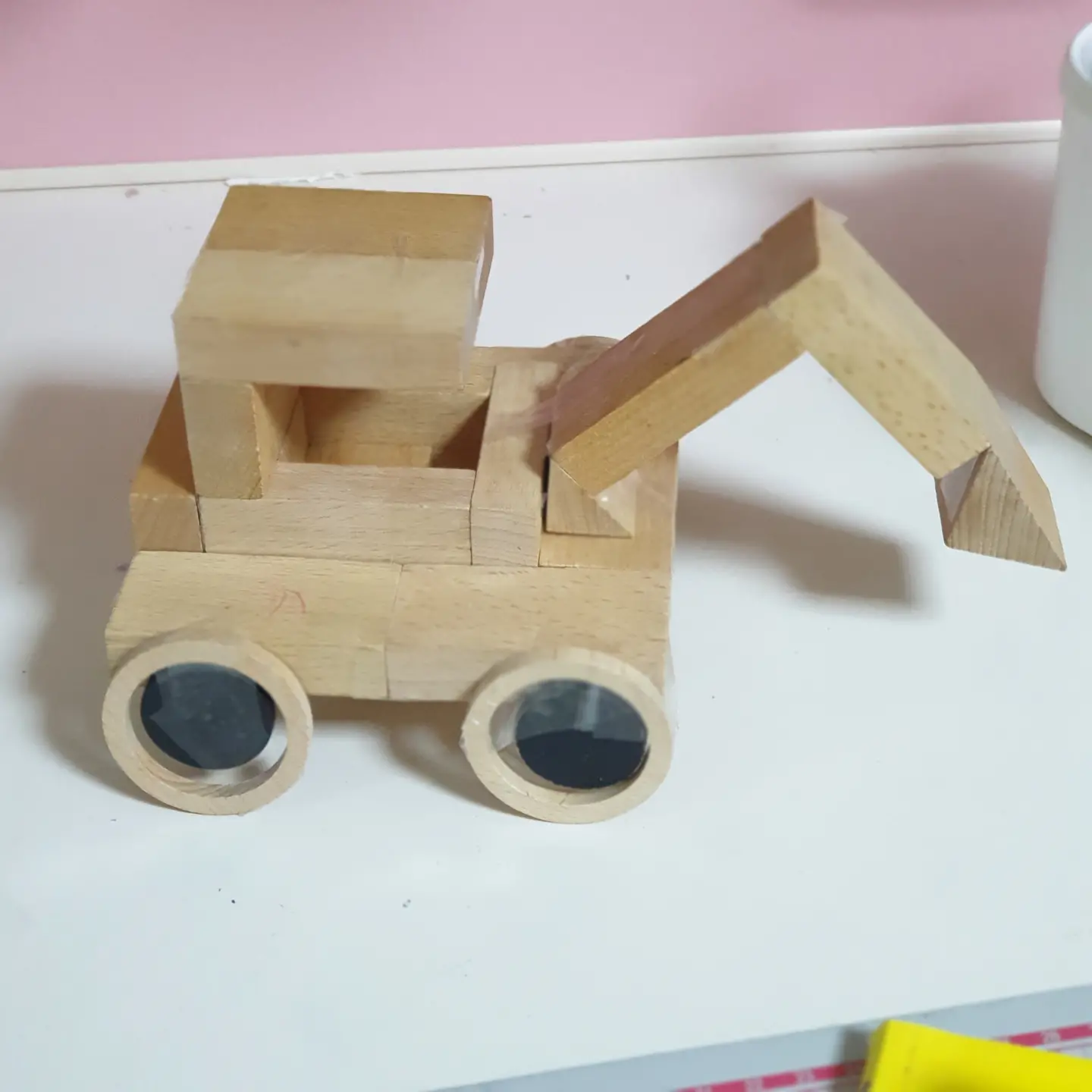 블록으로만든 굴삭기