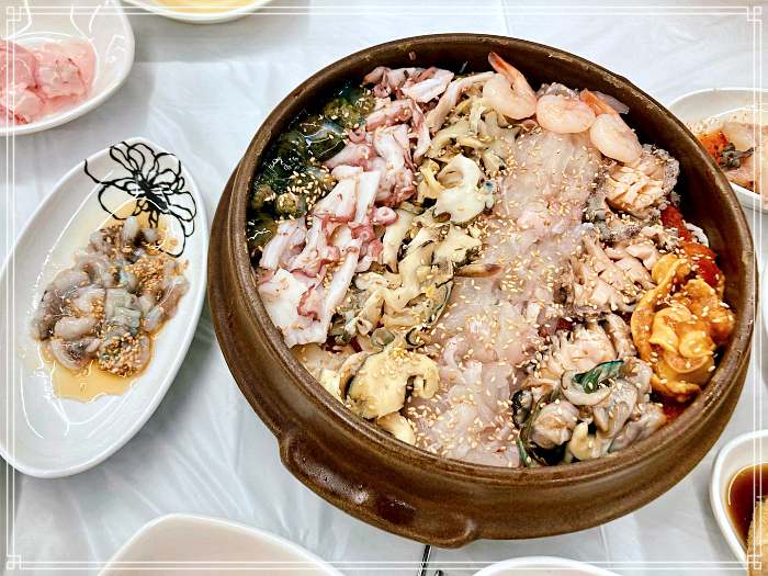 전남 여수 맛집 바다를 품은, 항아리물회