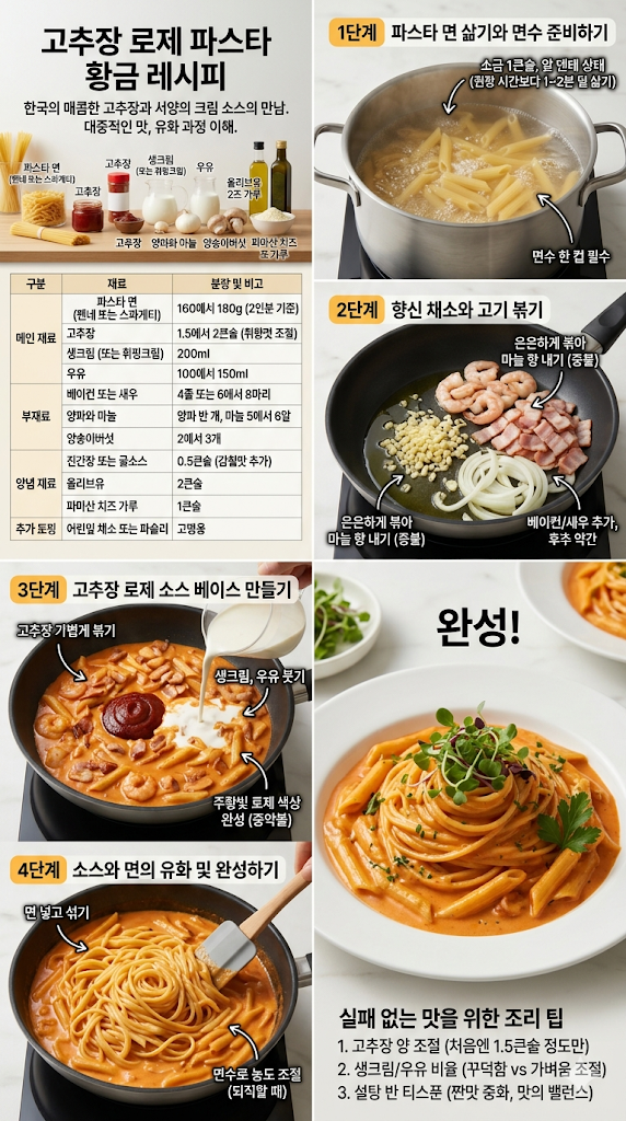 고추장로제파스타 소스