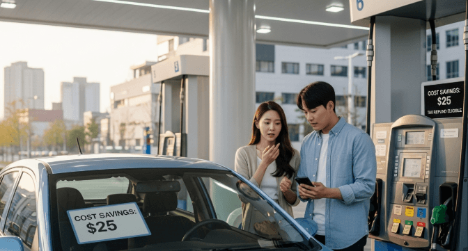 최저가 주유소 찾기
