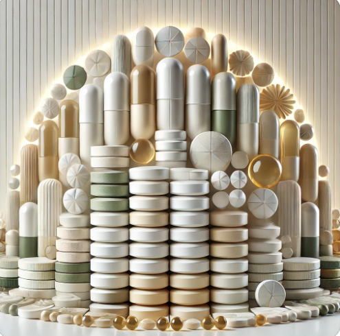 종합 비타민을 연상시키는 이미지