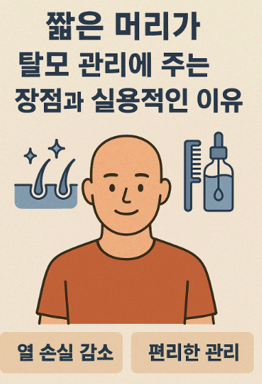 짧은 머리가 탈모 관리에 주는 장점과 실용적인 이유