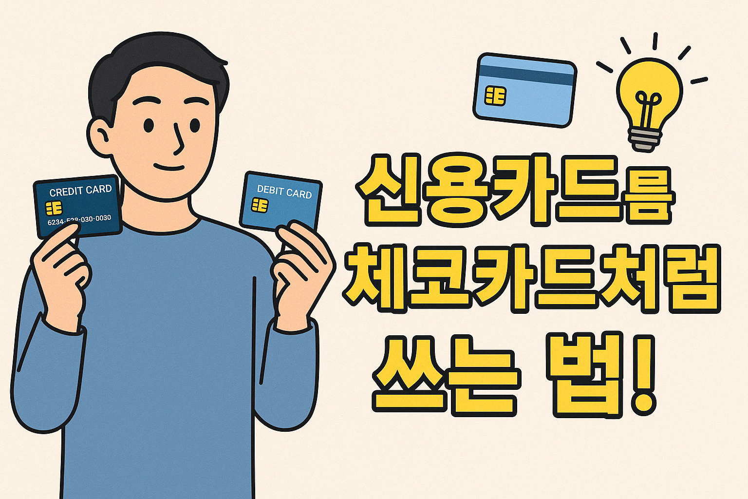 신용카드를 체크카드처럼 쓰는 방법