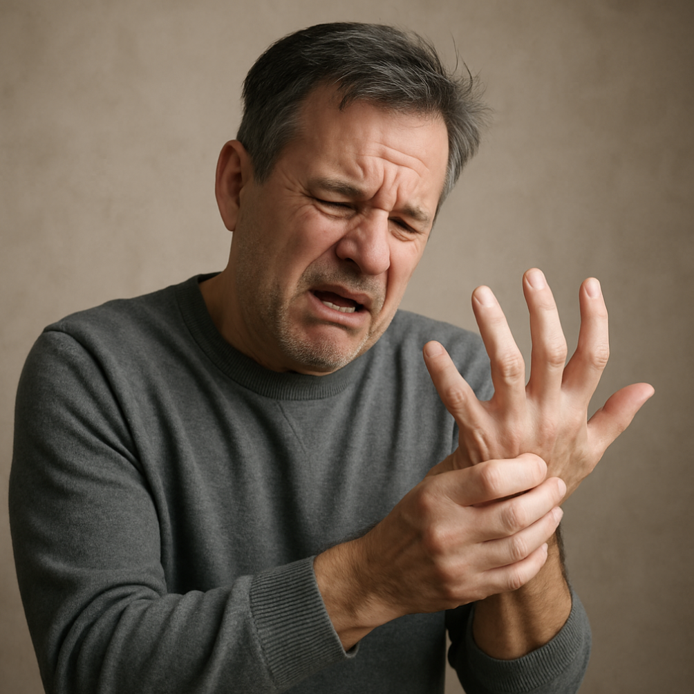 중년 손발저림 완화 생활습관 관련 이미지