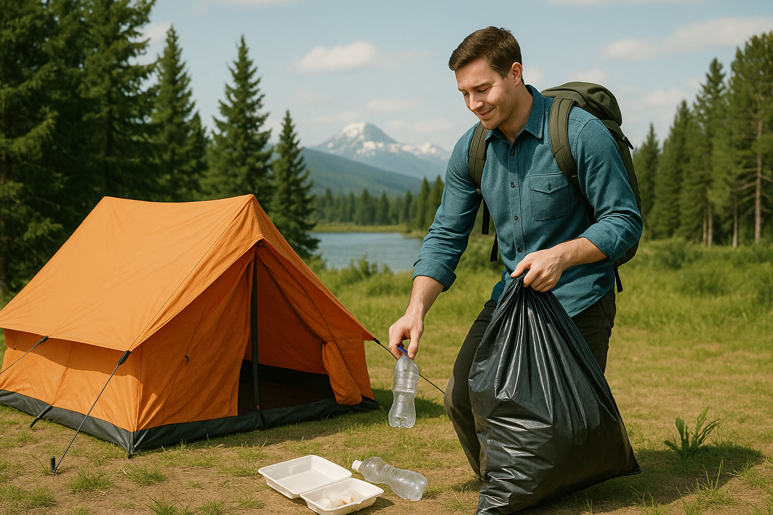 자연과 함께 하는 캠핑, 쓰레기 줄이기