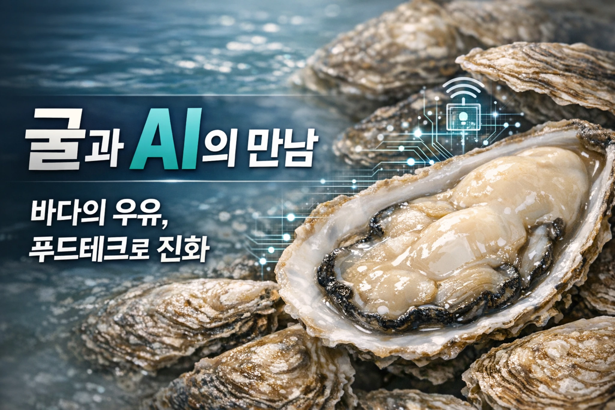 굴과 AI 기술의 융합: 바다의 우유가 &lsquo;푸드테크&rsquo;로 거듭나는 순간