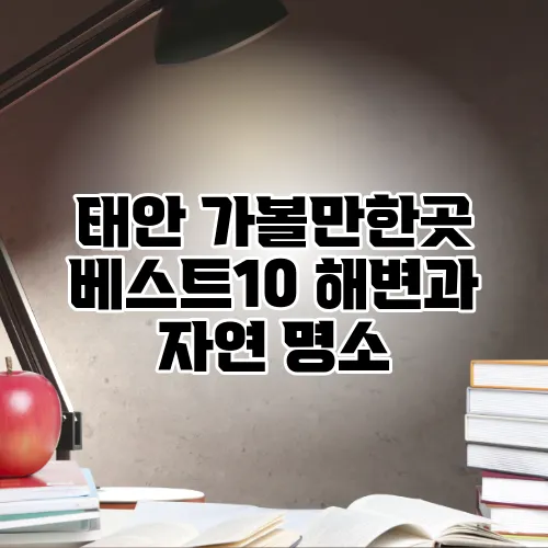 태안 가볼만한곳 베스트10 해변과 자연 명소