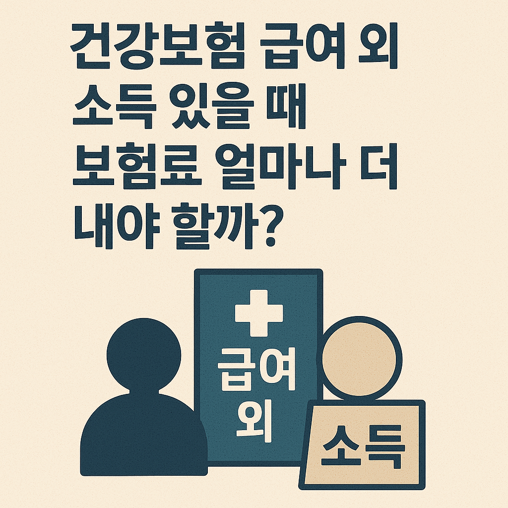 건강보험 급여 외 소득 있을 때 보험료 얼마나 더 내야 할까