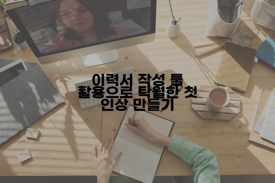 이력서 작성 툴 활용으로 탁월한 첫 인상 만들기