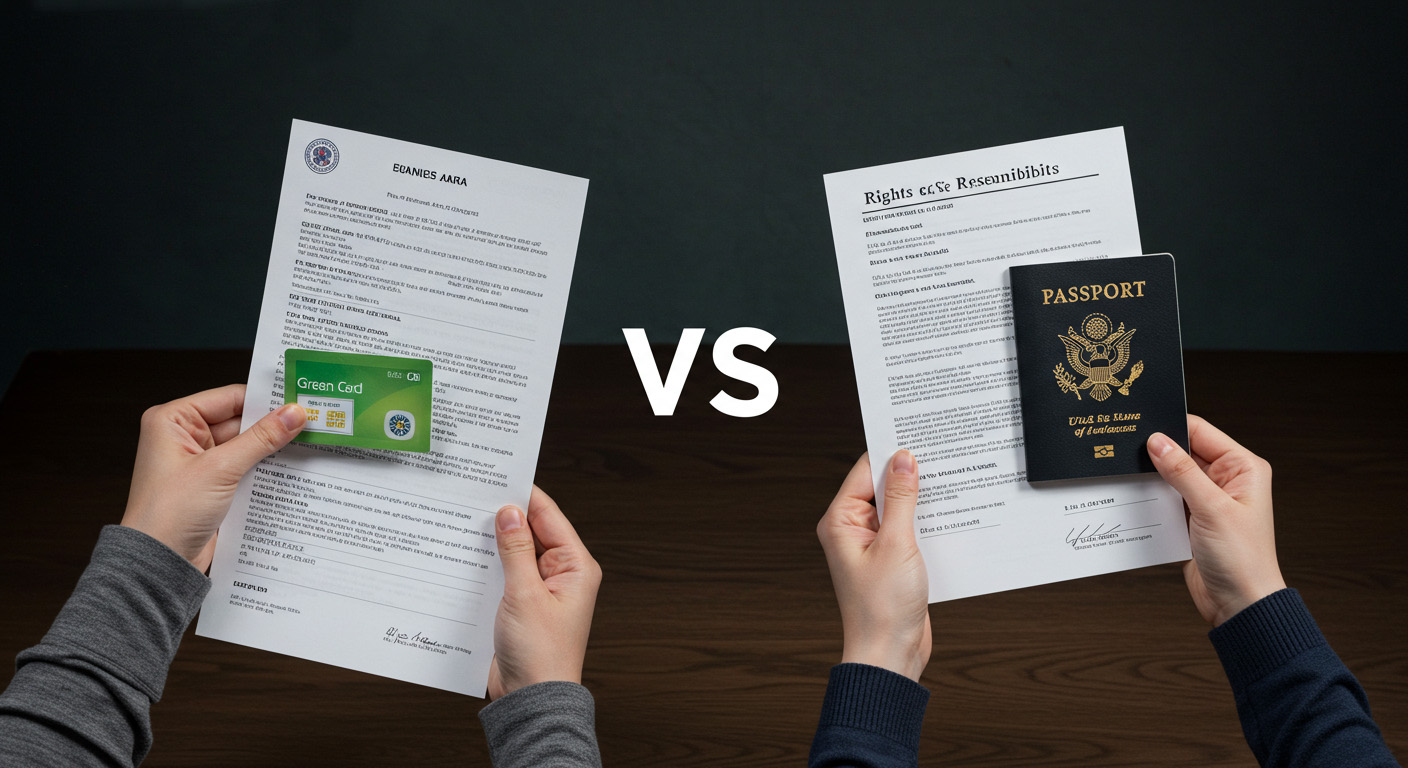 미국 영주권 vs 시민권 차이 정리: 절대 헷갈리지 않도록 깔끔 비교!