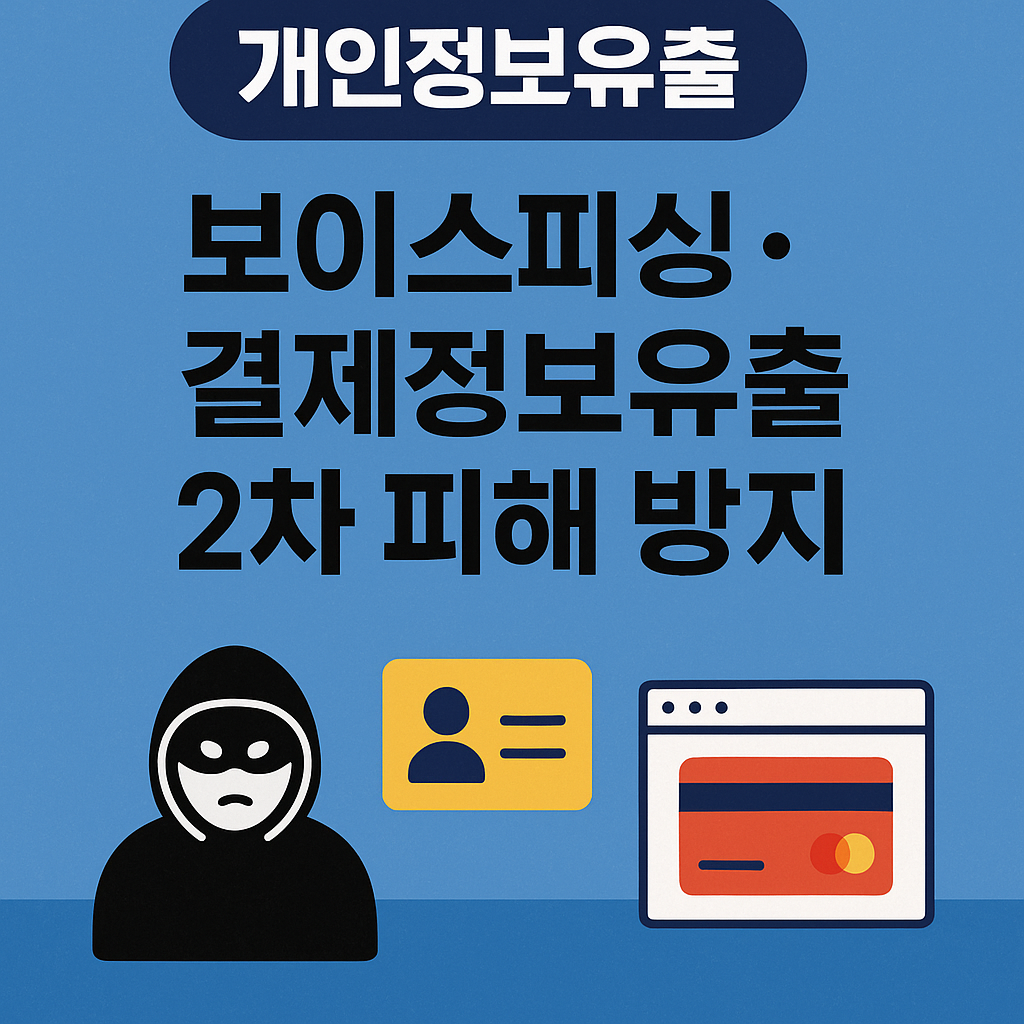 개인정보 유출 보이스피싱 2차 피해방지