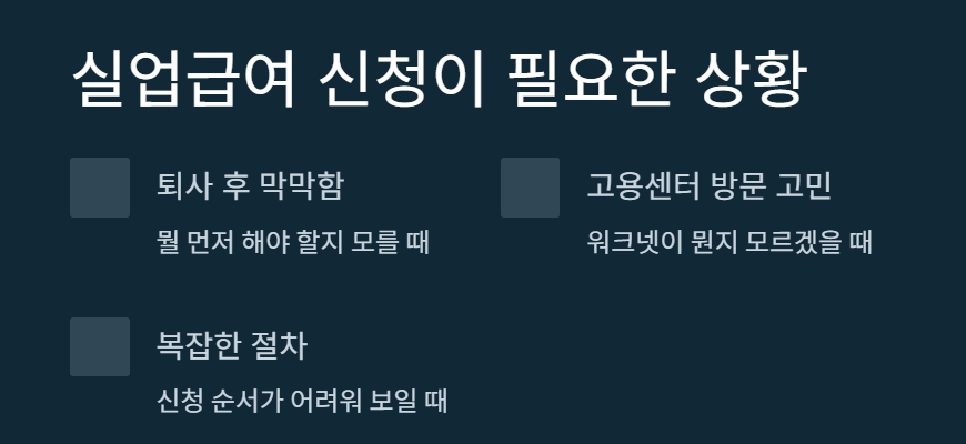 실업급여 신청
