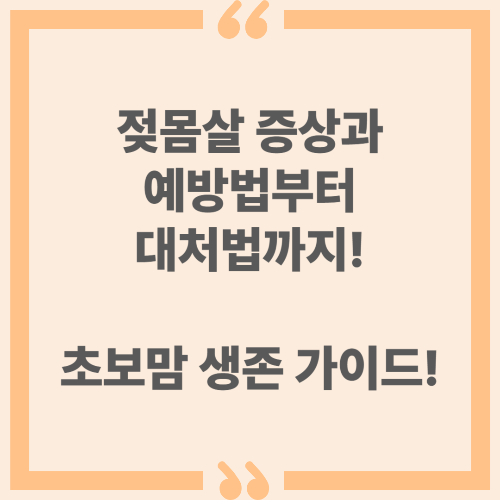 젖몸살 증상과 예방법부터 대처법까지! 초보맘 생존 가이드!