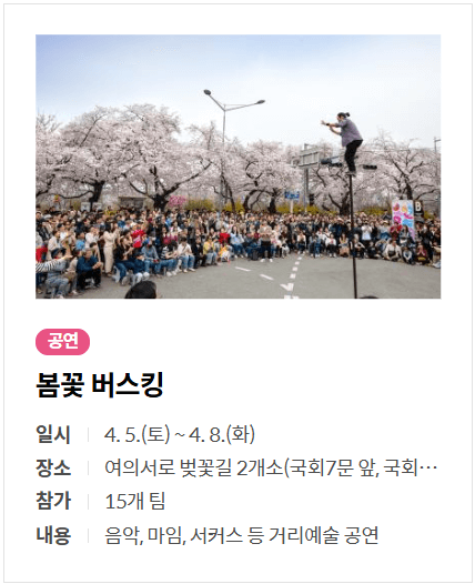 여의도 벚꽃 축제