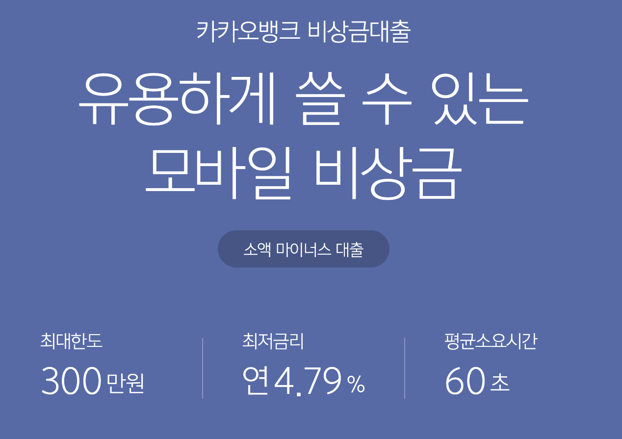 카카오뱅크 비상금대출 조건, 연장, 거절 등 총정리