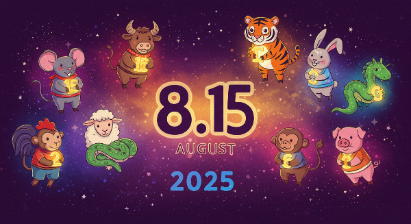 2025년 8월15일 오늘의 운세