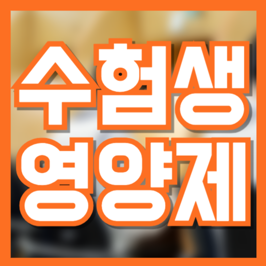 수험생을 위한 영양제 추천 &ndash; 집중력과 체력 관리를 위한 필수 영양소