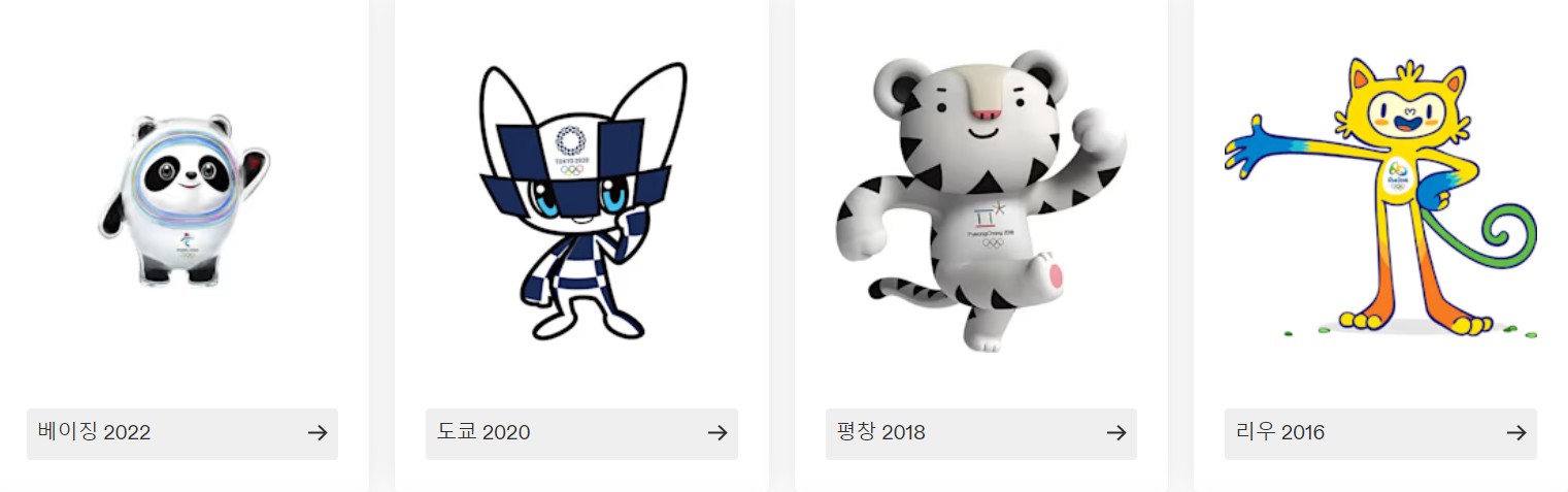 역대 올림픽 마스코트