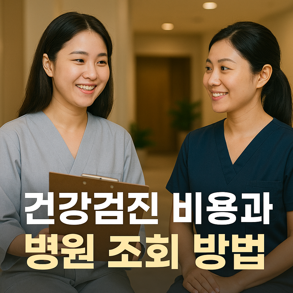 건강검진 비용과 병원 조회 방법