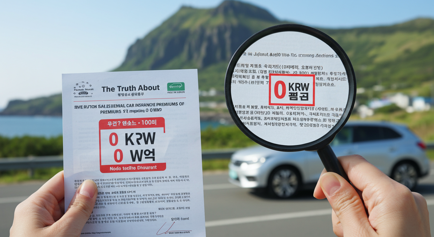 제주 렌트카 보험료 0원의 진실은 실비 비교 완벽 가이드