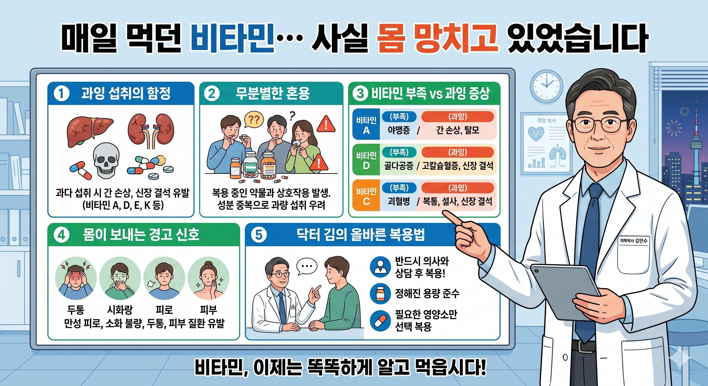 매일 먹던 비타민의 부작용
