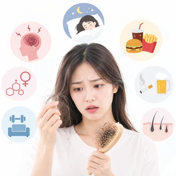 탈모원인과 머리카락 빠짐 확인 기준3